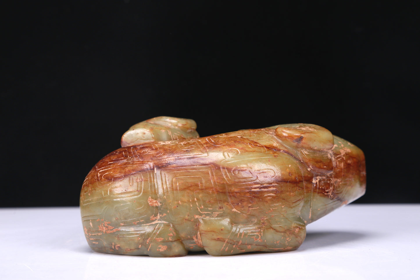 An Excellent Yellow Jade Buffalo