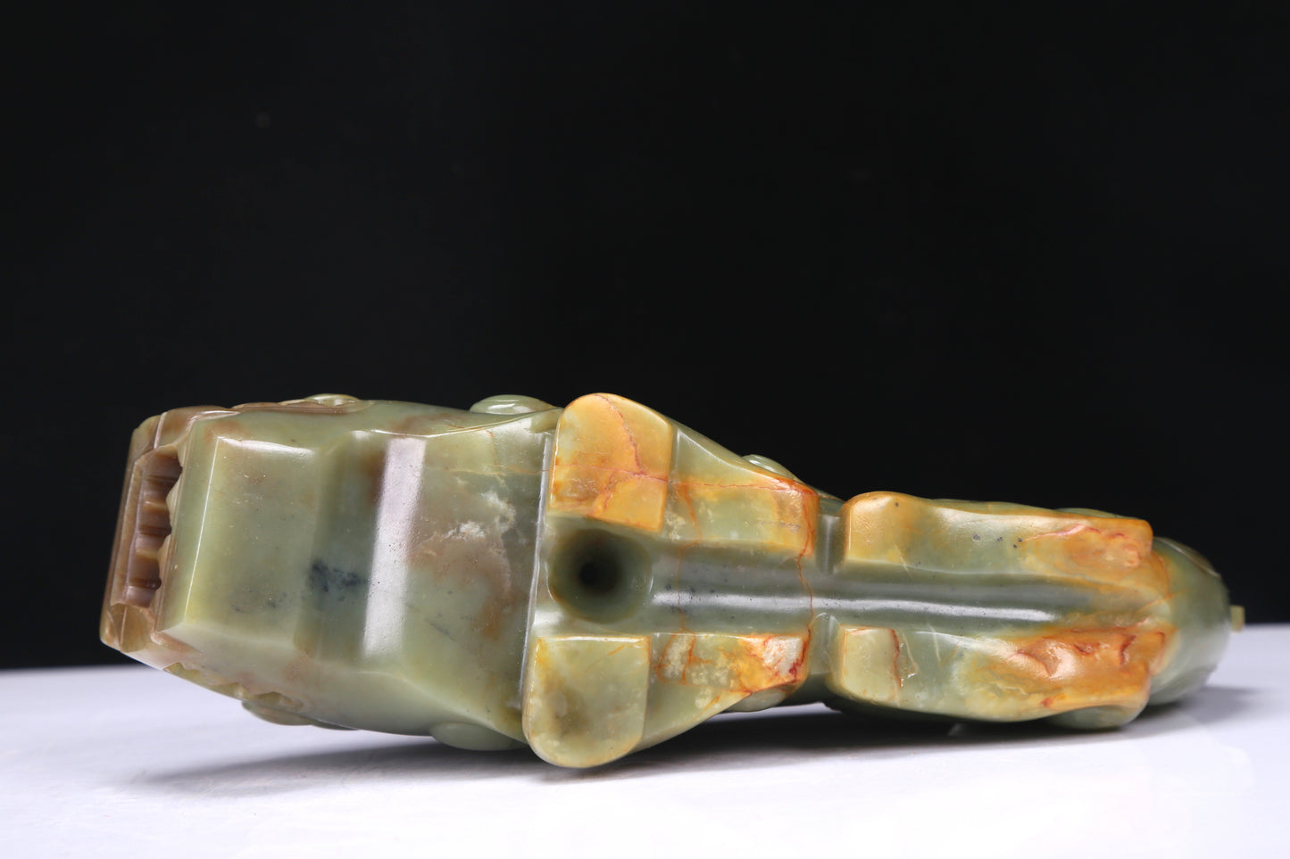 An Excellent Yellow Jade Auspicious Beast