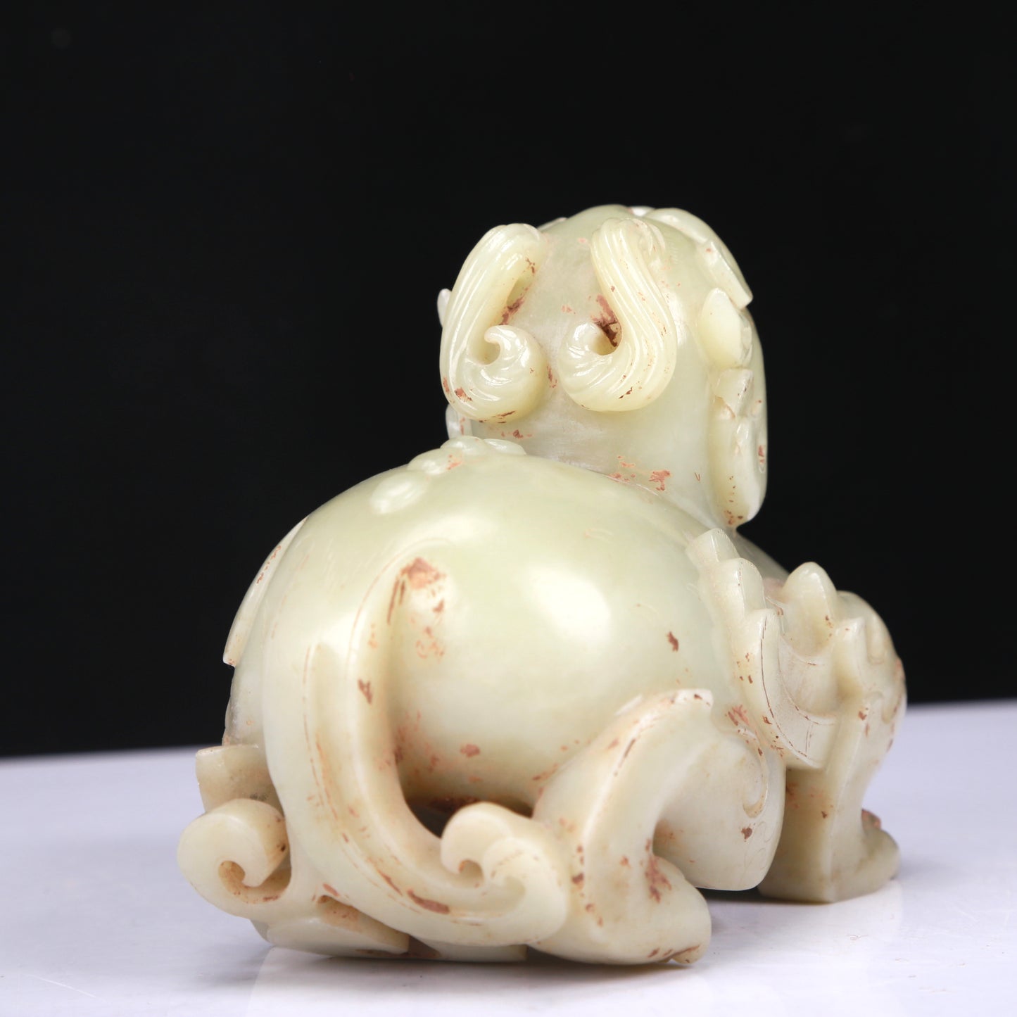 An Excellent White Jade Unicorn