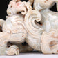 An Elaborate White Jade Dragon Group