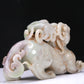 An Elaborate White Jade Auspicious Beast Group