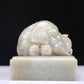 An Elaborate White Jade 'Elephant' Seal