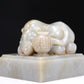 An Elaborate White Jade 'Elephant' Seal