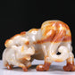 An Elaborate White Jade Auspicious Beast Group