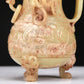 An Elaborate Yellow Jade 'Chi-Dragon' Tripod Ewer With Four 'Chi-Dragon' Cups