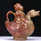 An Excellent White Jade Figure Seated On A Goose