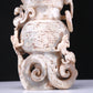 An Elaborate White Jade 'Dragon& Phoenix' Pot