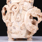 An Elaborate White Jade 'Dragon& Phoenix' Tripod Jar And Cover