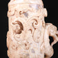 An Elaborate White Jade 'Dragon& Phoenix' Tripod Jar And Cover