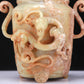 An Elaborate White Jade 'Dragon' Tripod Jar