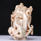 An Elaborate White Jade 'Dragon& Phoenix' Jar