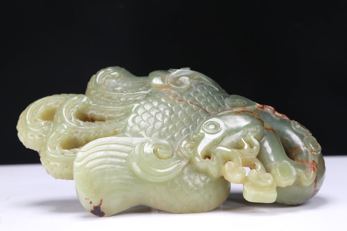 An Excellent Celadon Jade Phoenix