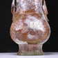 An Elaborate Yellow Jade 'Animal Mask' Phoenix-Handled Vase