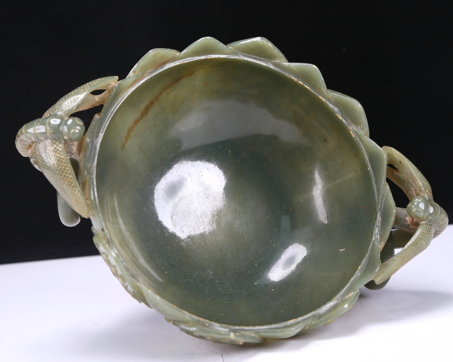 A Fabulous Jasper 'Lotus' Bowl And Cover