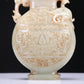 A Fabulous White Jade 'Animal Mask' Dragon& Phoenix-Handled Vase And Cover