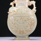 A Fabulous White Jade 'Animal Mask' Dragon& Phoenix-Handled Vase And Cover