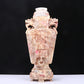 A Fabulous White Jade 'Animal Mask' Vase And Cover