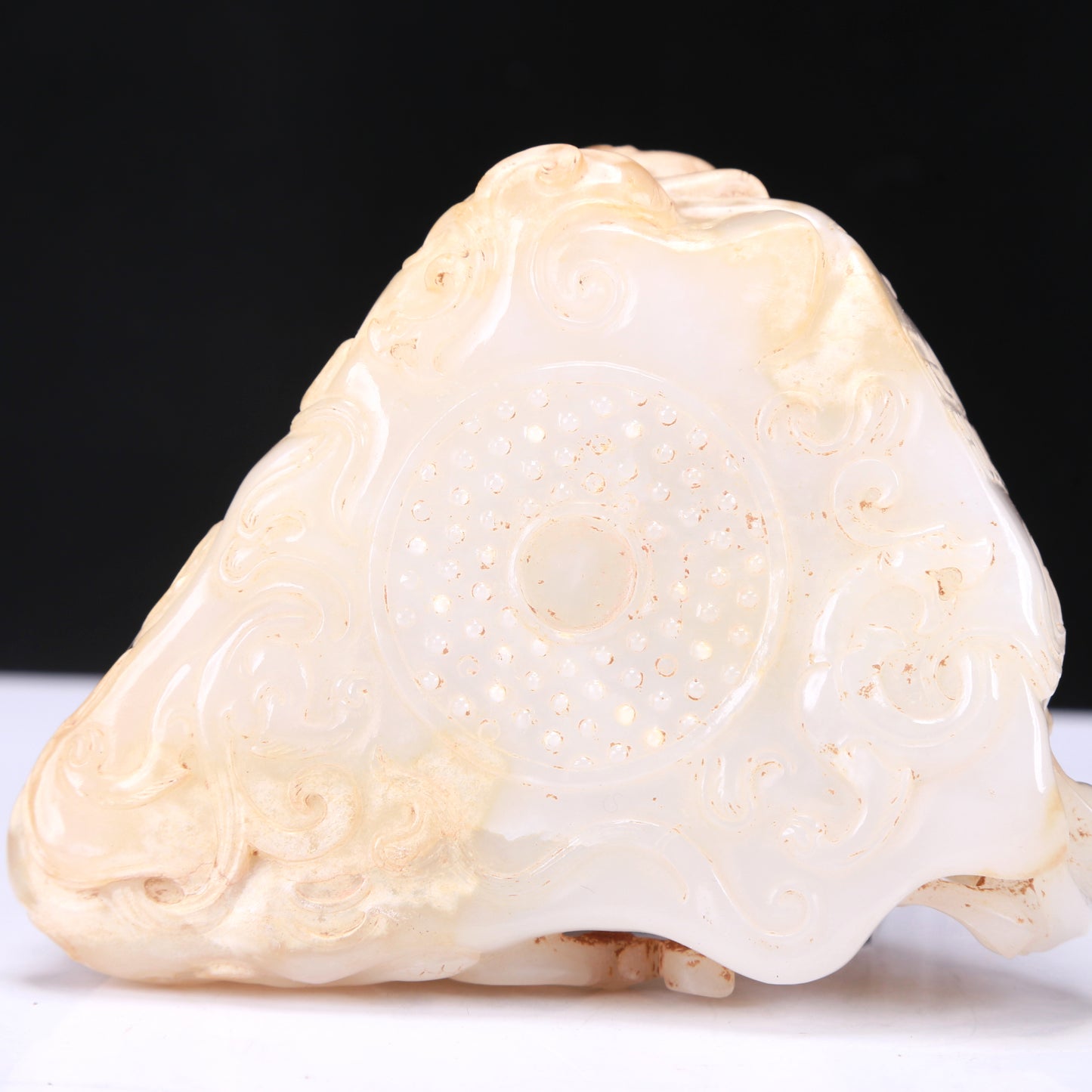 A Fabulous White Jade Auspicious Beast Group