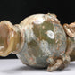 An Archaic Yellow Jade 'Auspicious Beast' Vase