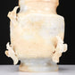 An Archaic White Jade 'Bird' Vase And Cover