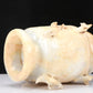 An Archaic White Jade 'Bird' Vase And Cover