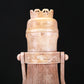 An Archaic White Jade 'Animal Mask' Vase With An Overhead Handle