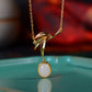 Gilt silver and Wada egg noodle pendant