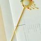 Silver gilt inlaid Hetian jade double-sided fish auspicious tassel hairpin