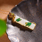 Silver gold plated Hetian jade pendant