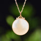 Silver gold plated Hetian jade pendant