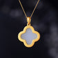 Silver gold plated Hetian jade pendant