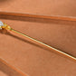 Silver gold plated Hetian jade hairpin