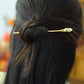 Silver gold plated Hetian jade hairpin