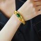 Silver gold plated Hetian jade jasper bracelet